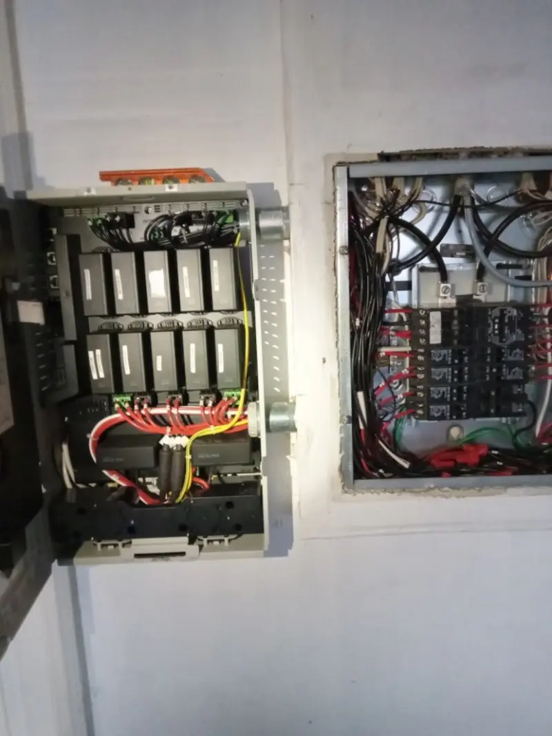 Electrical panel upgrade completed for Indoor Lighting Installation in Circle D-KC Estates